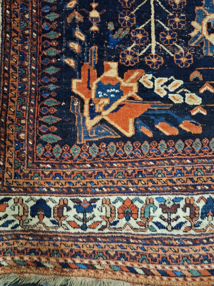 Antique Hand-knotted Carpet, Avshar, Iran-photo-4