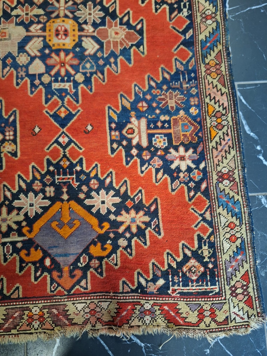 Tapis Ancien Noué à La Main Kharabigh-photo-1