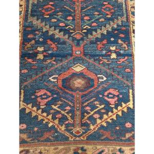 An Antique Hand Knotted Kurdish Runner Rug