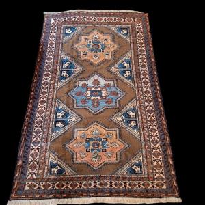 Tapis Ancien En Laine De Chameau Fait Main