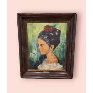 Une Peinture Vintage d'André De Man