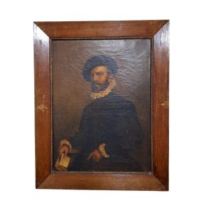 Antique Painting After Giovanni Battista Moroni, 1529-1578