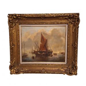 Antique Painting Signed V. Dusart