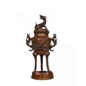 Japanese Bronze Burner, Meiji Period