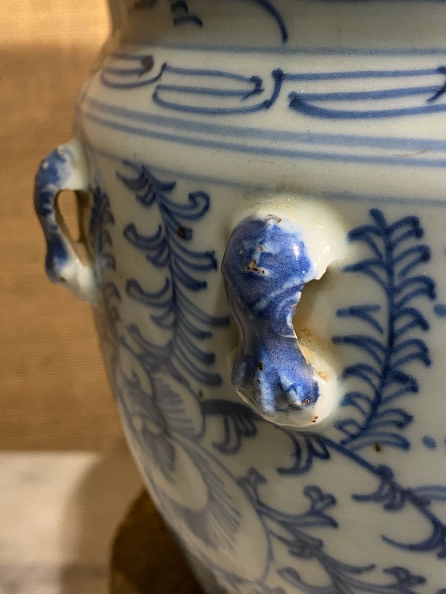 Porcelain Ginger Jar "blue And White"-photo-4