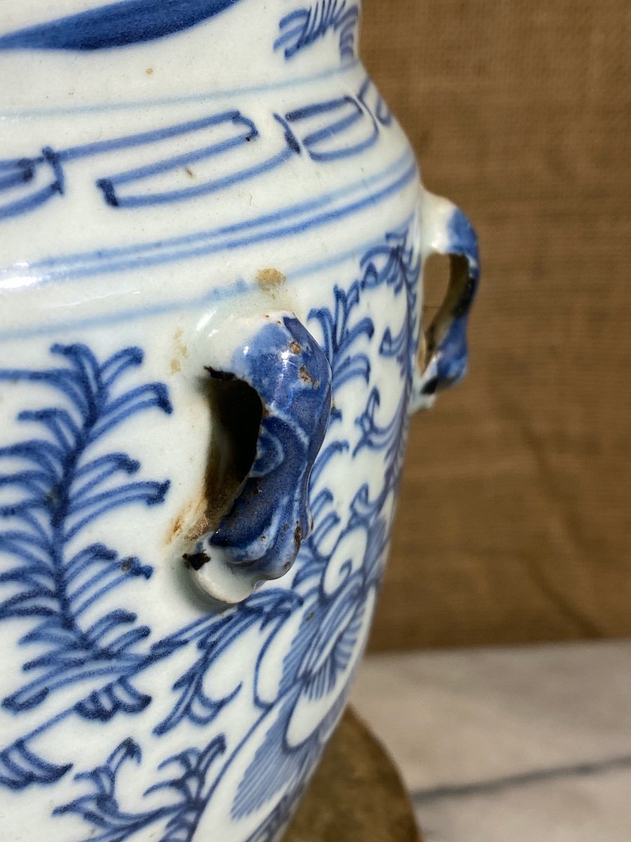 Porcelain Ginger Jar "blue And White"-photo-1