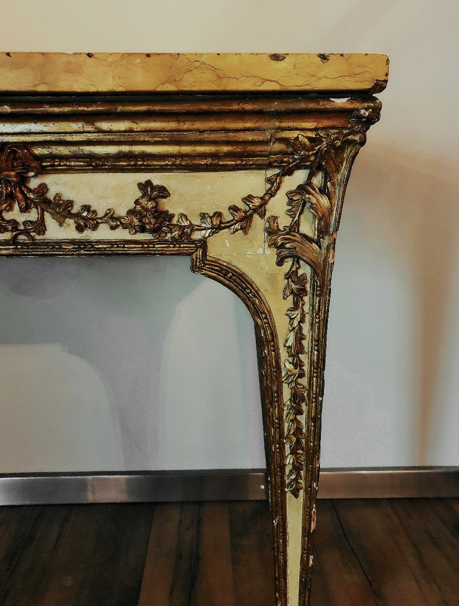 Large Console From The Transition Period, Naples Circa 1780-photo-1