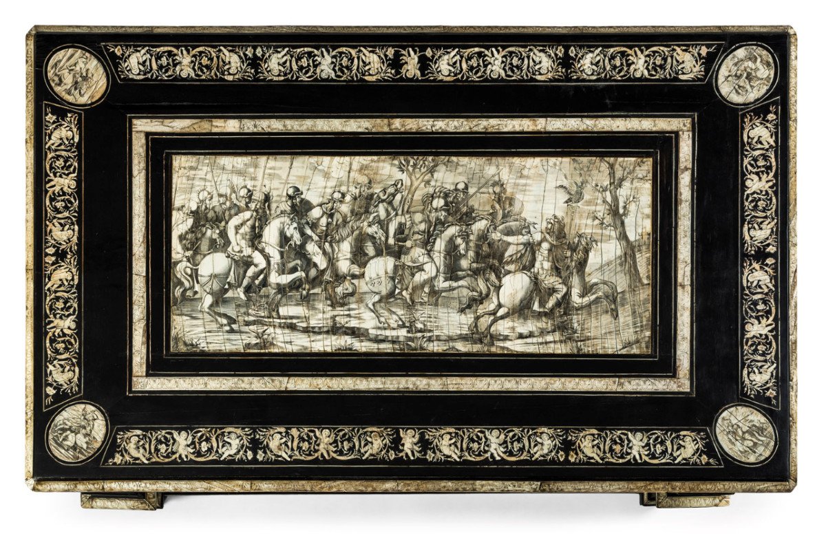 Large Middle Table, Ferdinando Pogliani (milan 1832-1899), Circa 1870-photo-2