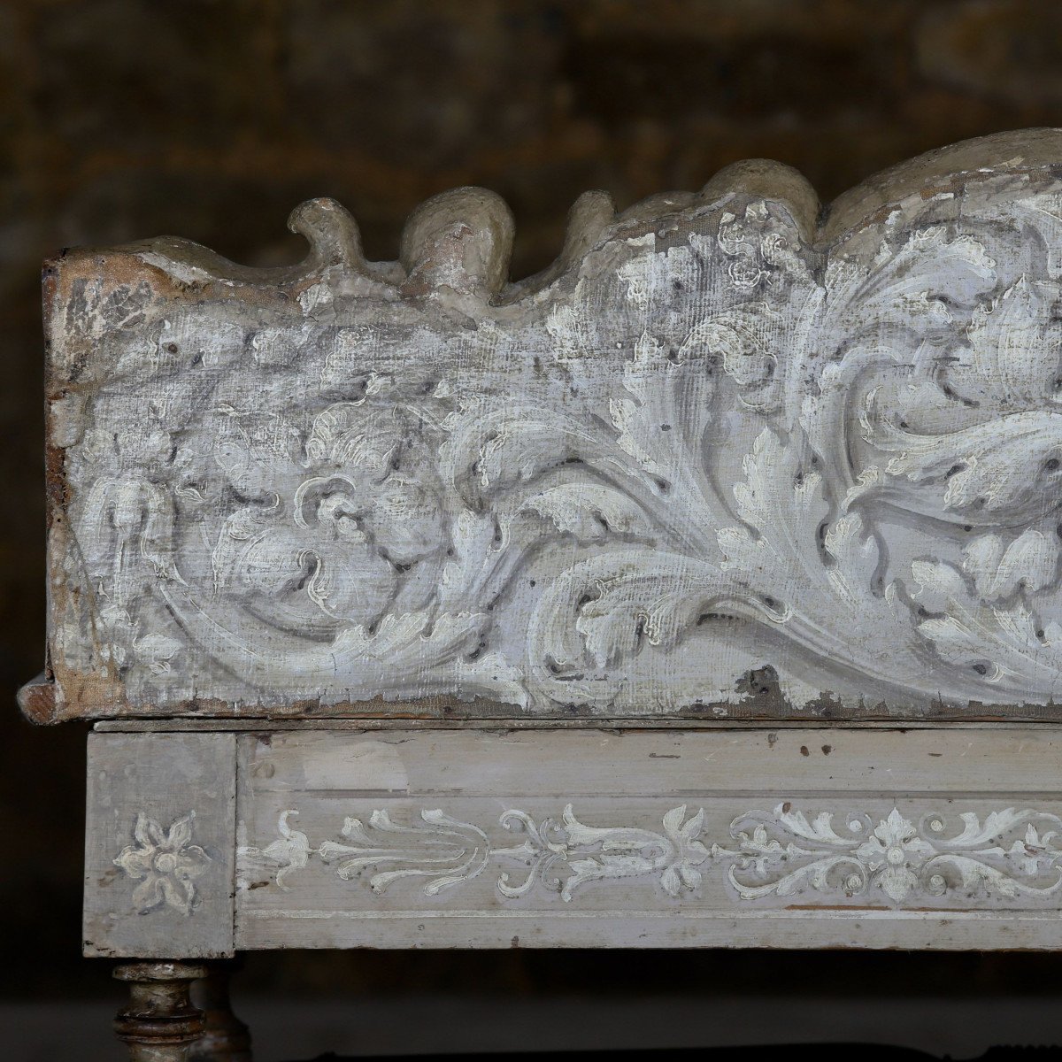 Pair Of Benches From Villa Suvera With Coat Of Arms Of The Lucchesi Palli Family, Siena, 1847-photo-2