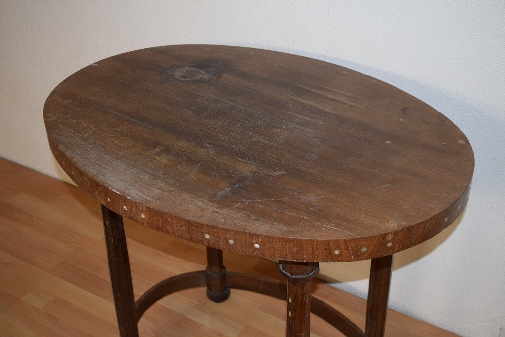 1 Oval Art Deco Table-photo-6