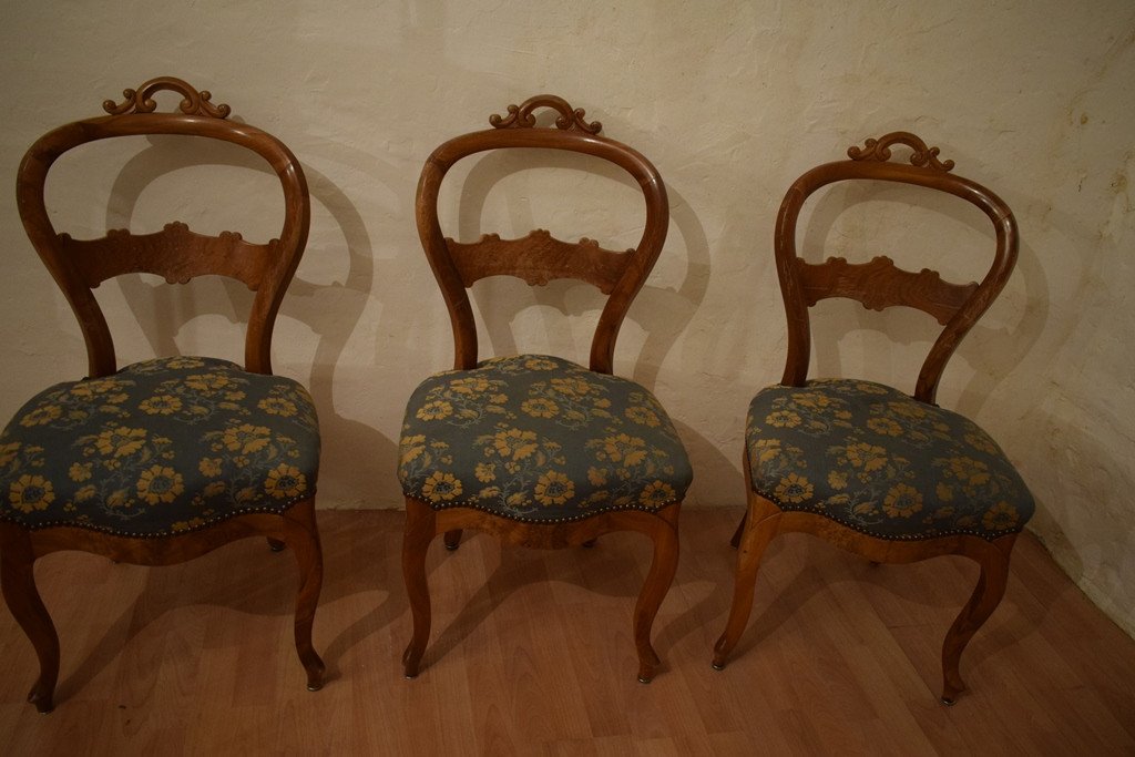 3 Chaises Louis Philippe-photo-4