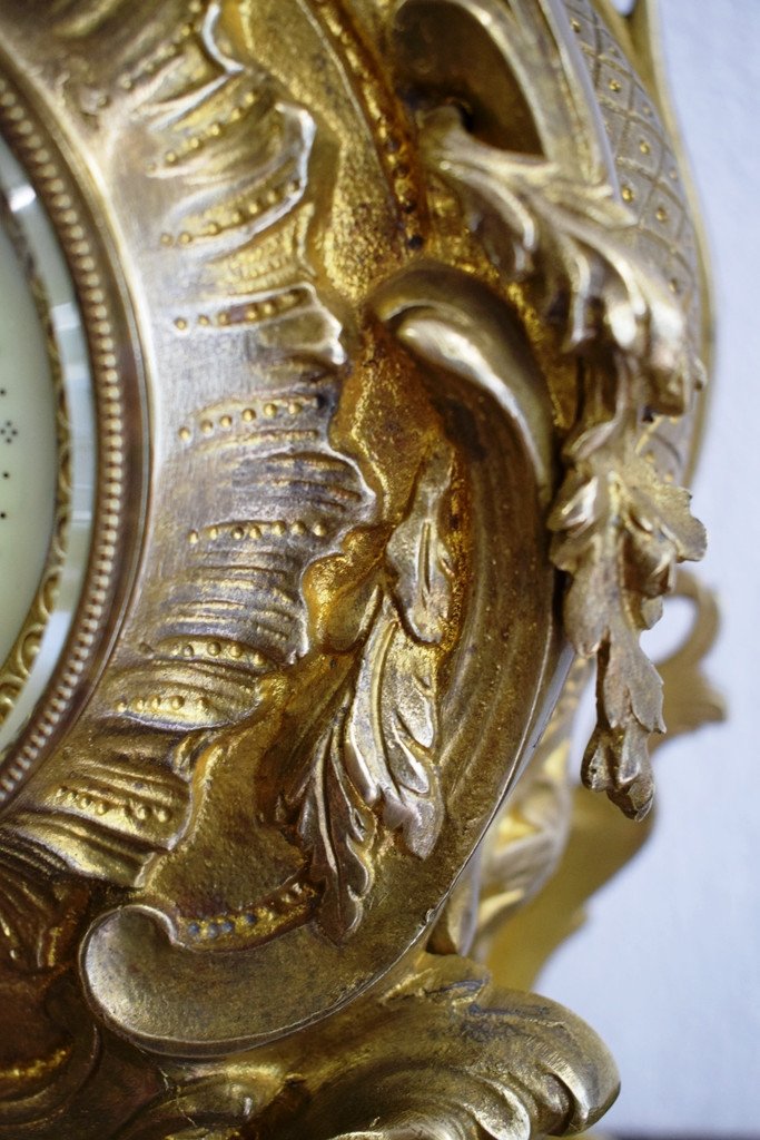 Pendule Louis XV En Bronze-photo-8