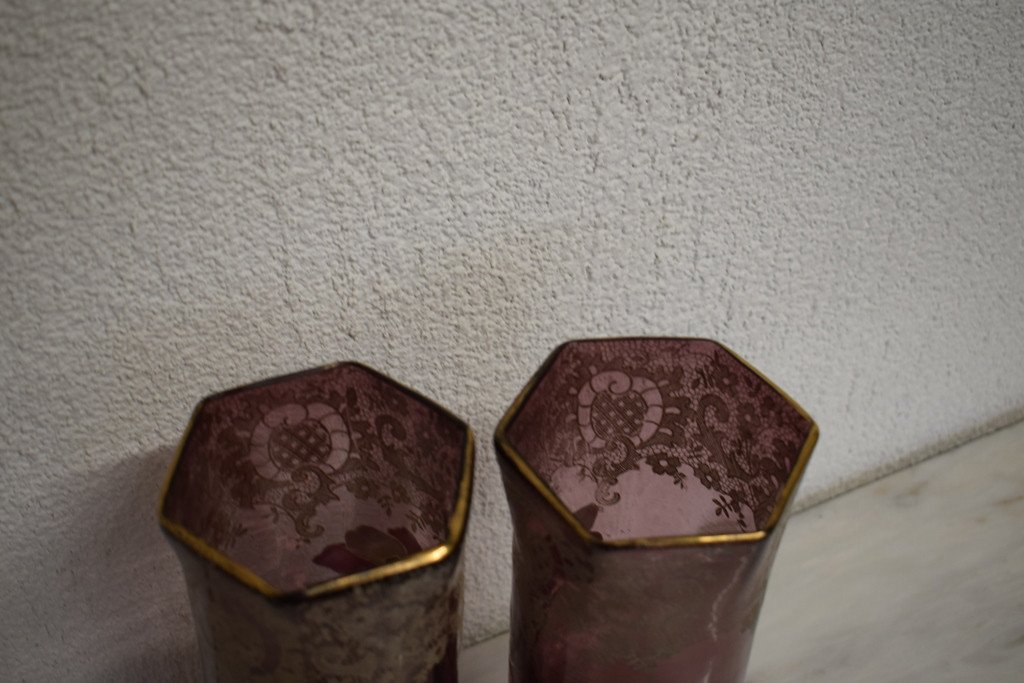 Pair Of Enameled Vases-photo-1