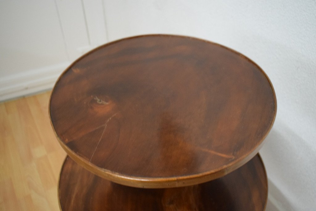 Mahogany Pedestal Table 3 Trays-photo-2