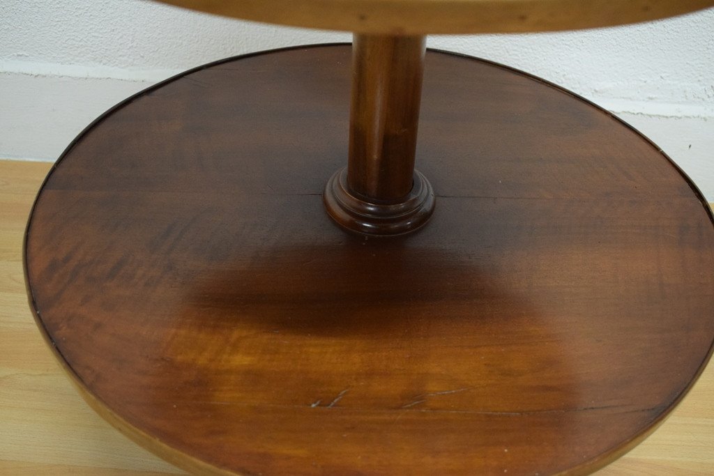 Mahogany Pedestal Table 3 Trays-photo-3