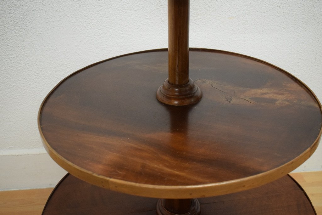 Mahogany Pedestal Table 3 Trays-photo-4