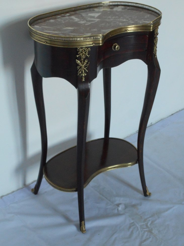 Small Louis XV Kidney Table-photo-2