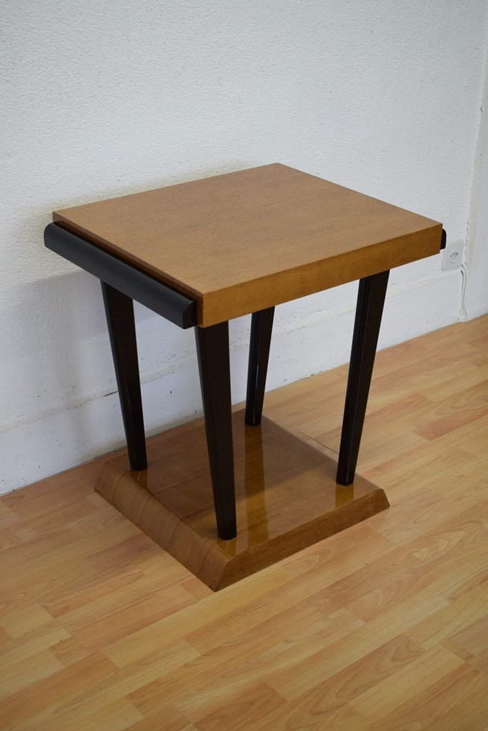 Square Art Deco Pedestal Table