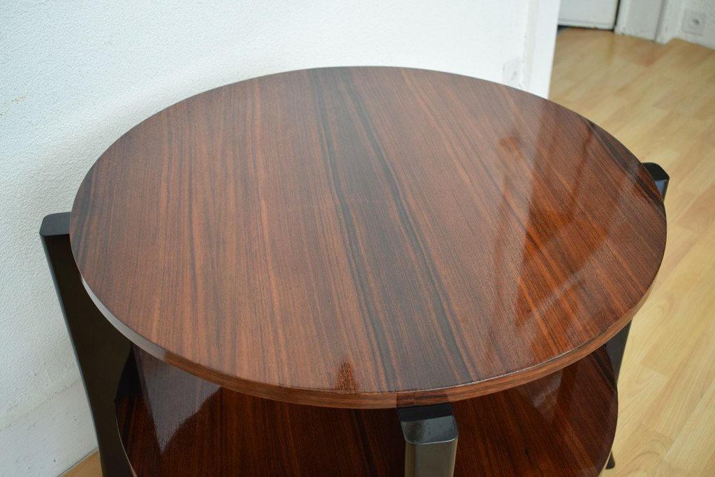 Art Deco Pedestal Table In Circular Shape-photo-4