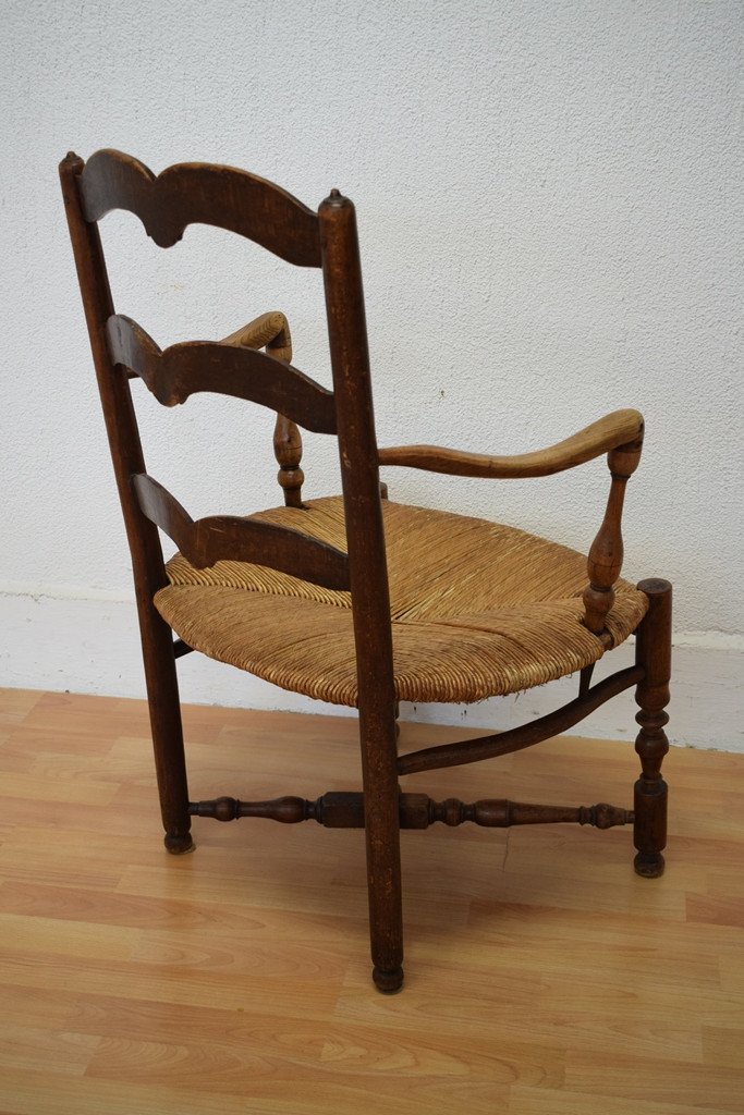 Fauteuil Provençal En Noyer-photo-4