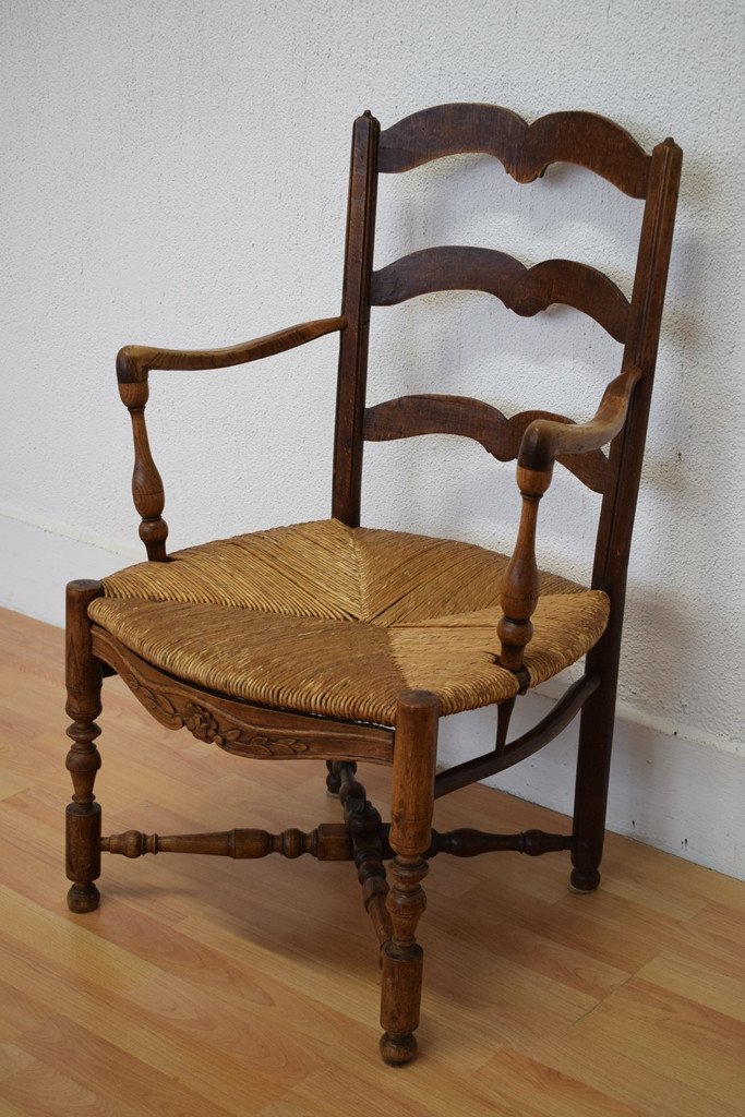 Fauteuil Provençal En Noyer