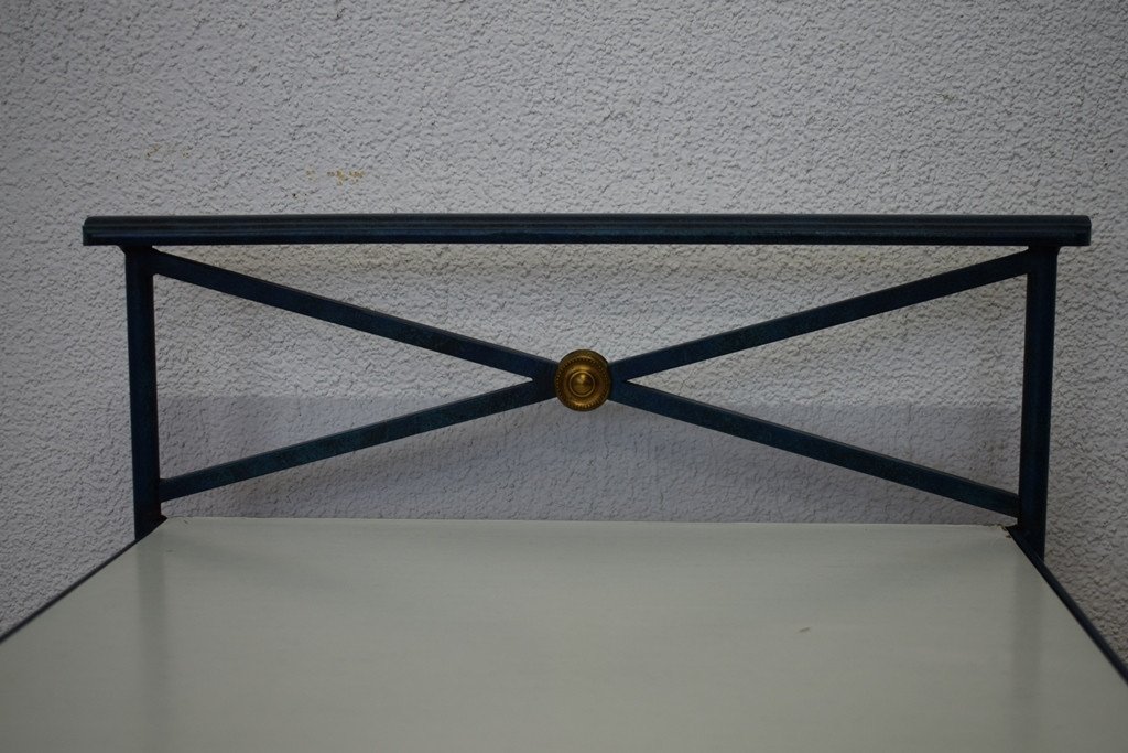 Small Iron And Laminate Table-photo-3