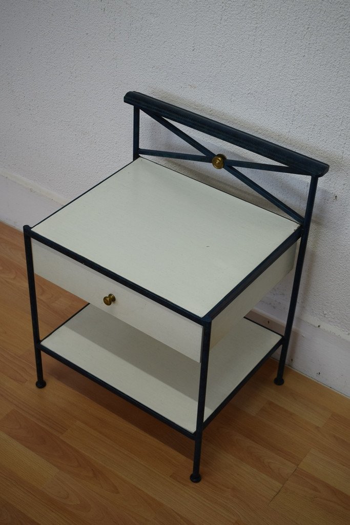 Small Iron And Laminate Table-photo-4