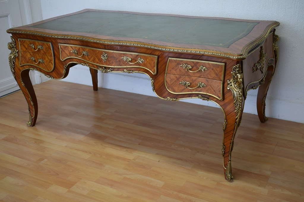 Louis XV Minister's Desk In Rosewood-photo-3
