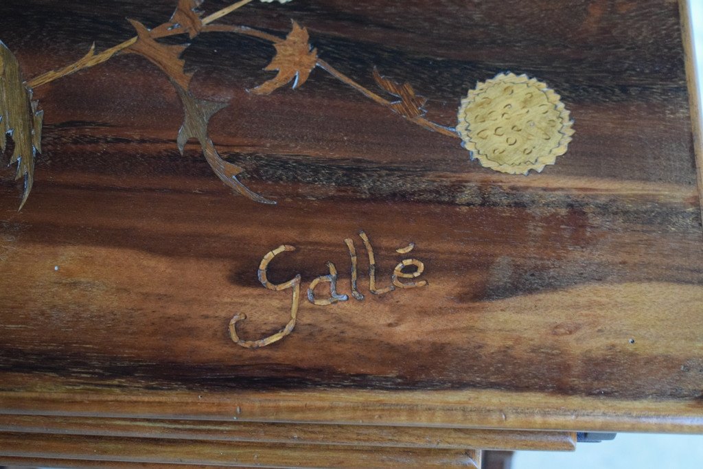 Art Nouveau Nesting Table Signed Gallé-photo-2