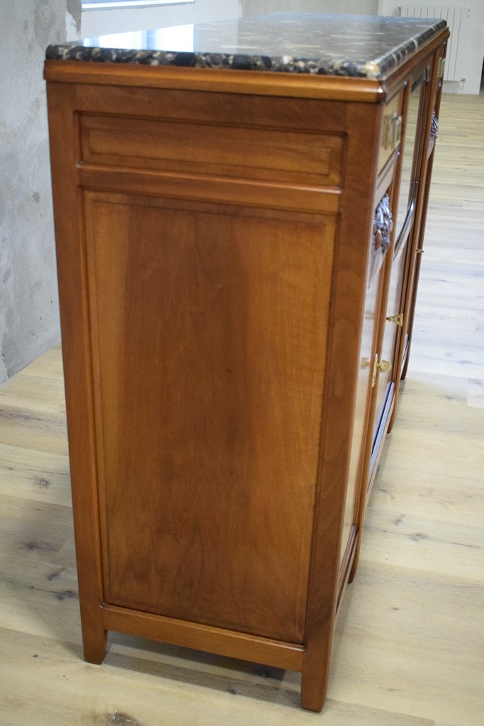 Art Deco Walnut Buffet Serving Bar-photo-6