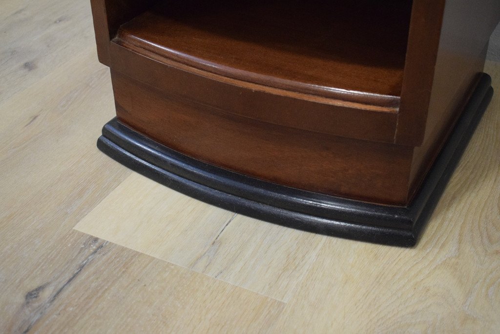 Small Art Deco Mahogany Cabinet (bedside Table)-photo-5