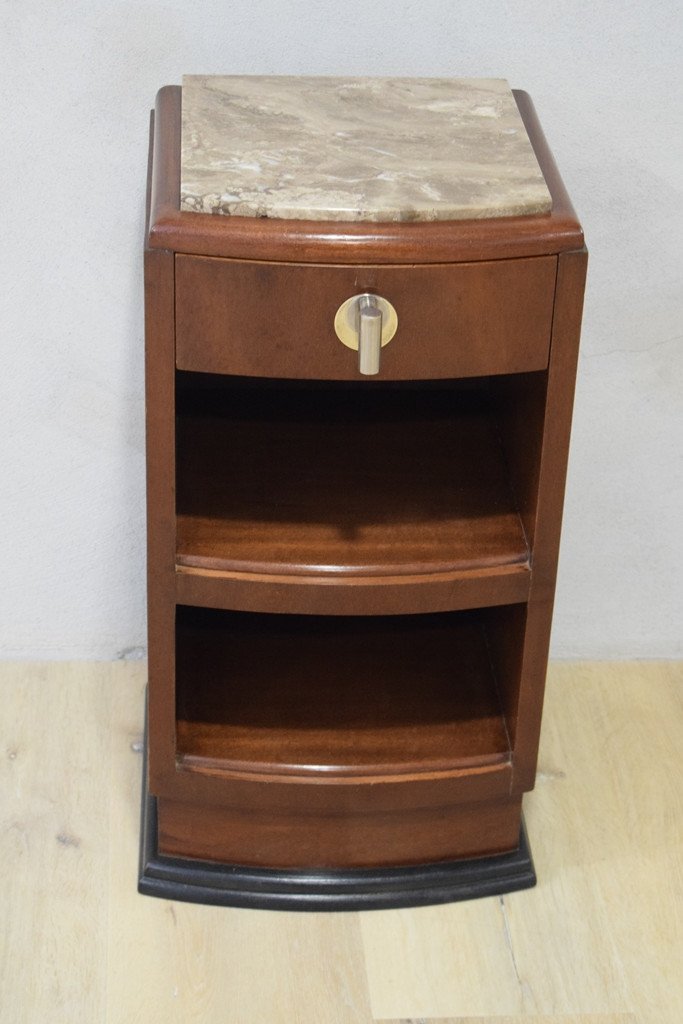 Small Art Deco Mahogany Cabinet (bedside Table)