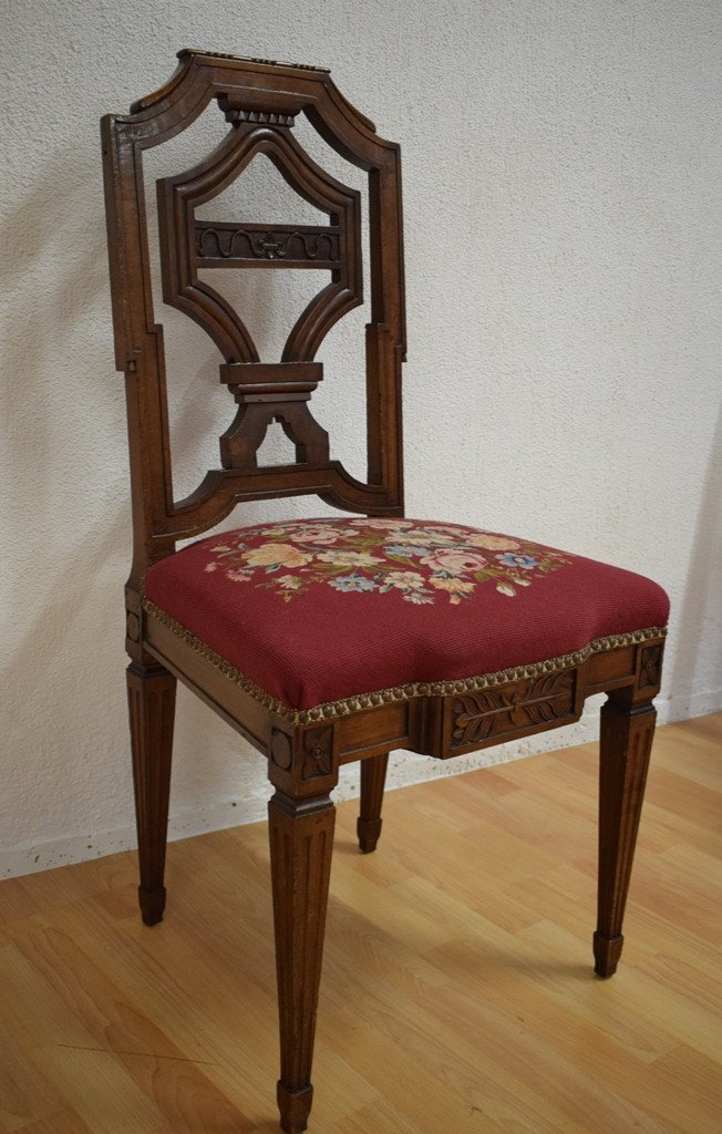 A Pair Of Louis XVI Style Chairs-photo-4