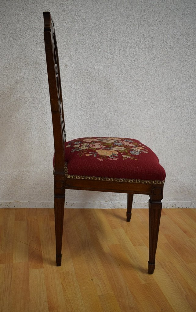 A Pair Of Louis XVI Style Chairs-photo-2