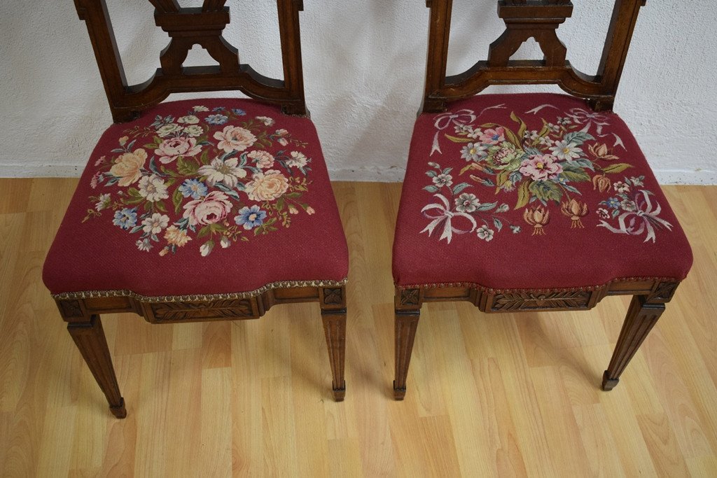 A Pair Of Louis XVI Style Chairs-photo-6