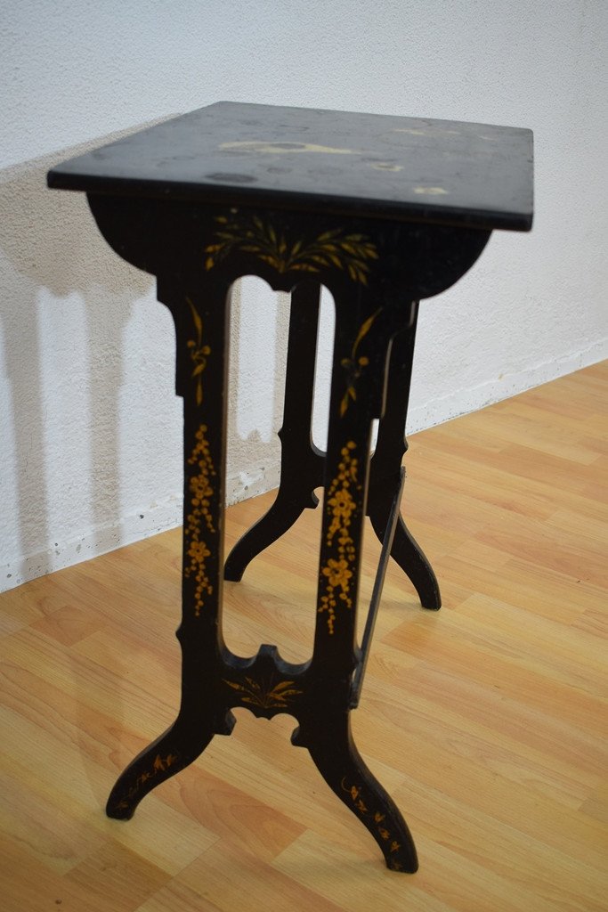 Set Of 4 Nesting Tables In Chinese Lacquer. Napoleon III Period-photo-8