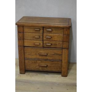 Small Oak Craft Cabinet