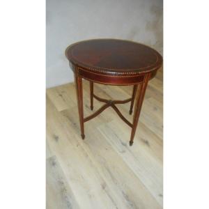 Small Louis XVI Mahogany Pedestal Table