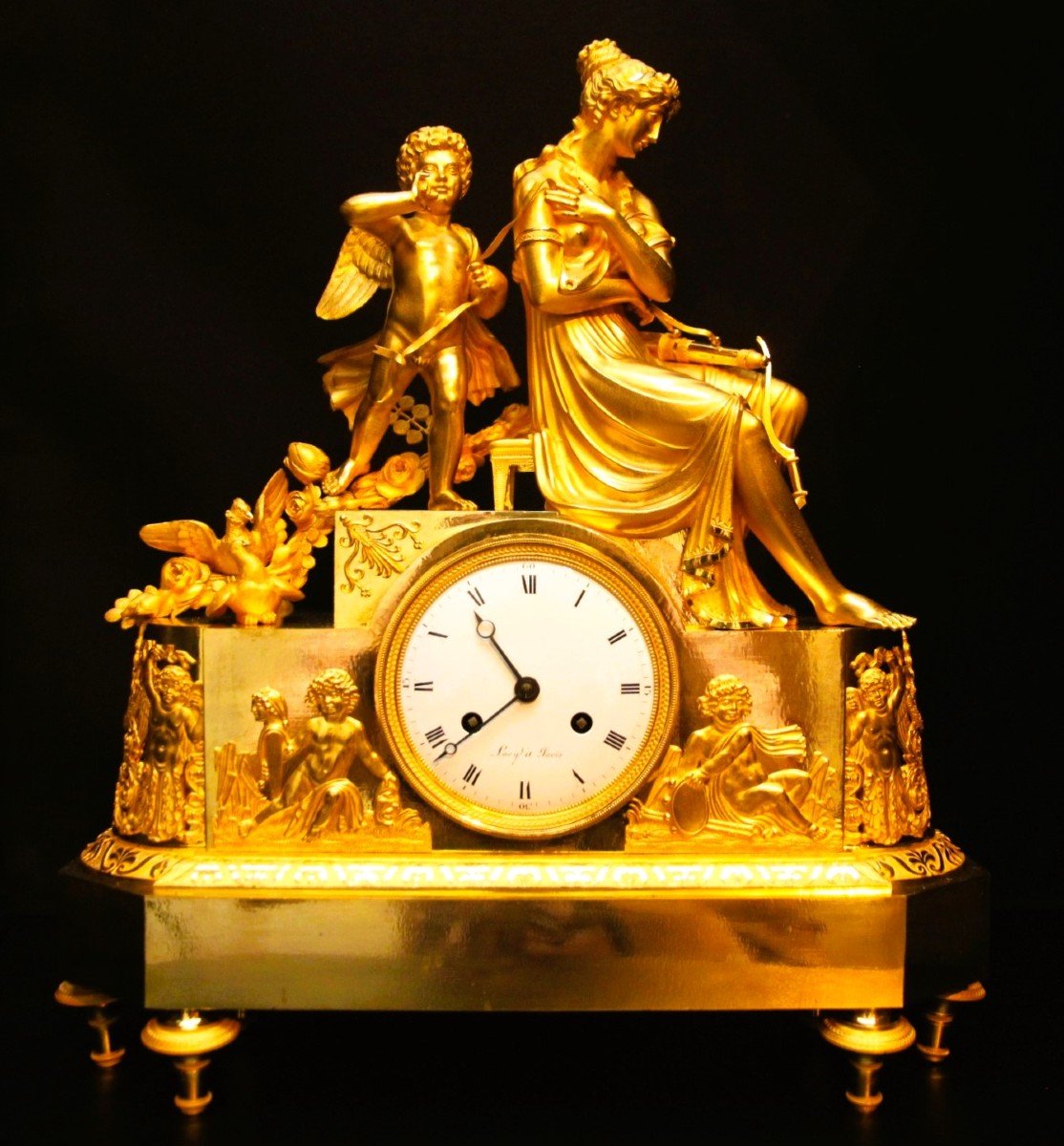 Empire Mantel Clock France In 1810