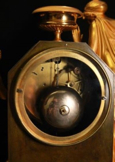 Empire Mantel Clock Year 1810-1820-photo-2