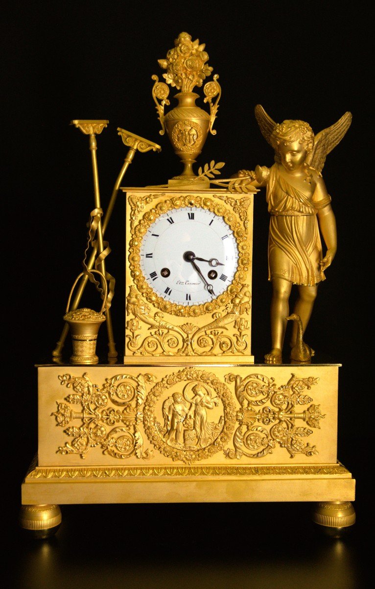  Empire Clock Frankrijk Anno 1810-1820-photo-1