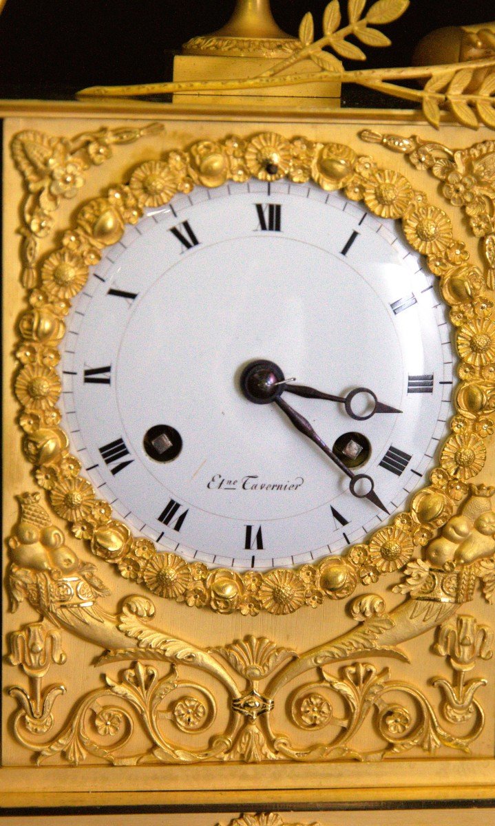  Empire Clock Frankrijk Anno 1810-1820-photo-3