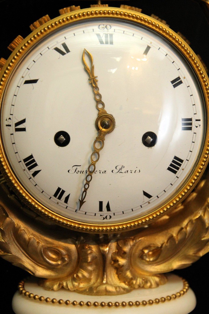 Mantel Clock With Winch France In 1775-photo-3