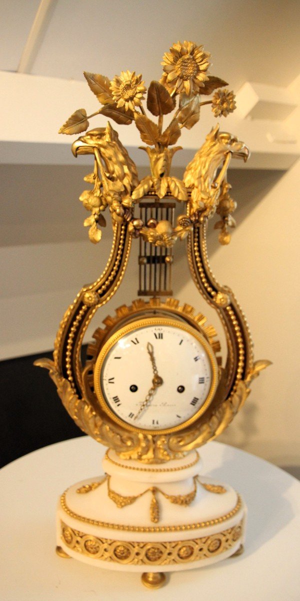 Mantel Clock With Winch France In 1775-photo-4