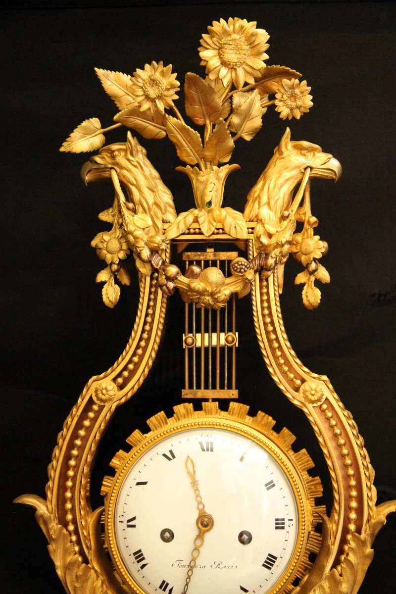 Mantel Clock With Winch France In 1775-photo-4