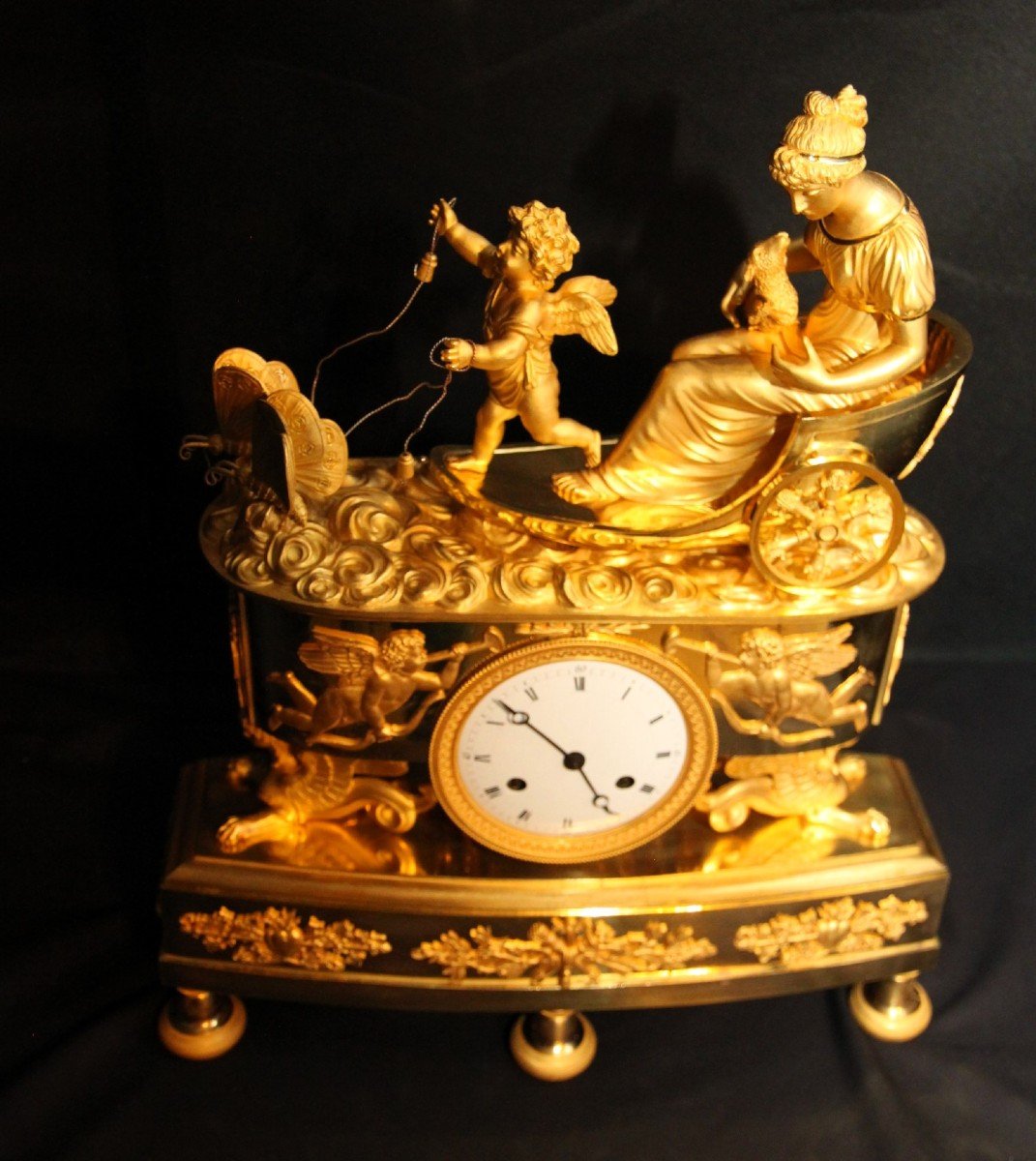 Empire Mantel Clock France 1808-photo-2