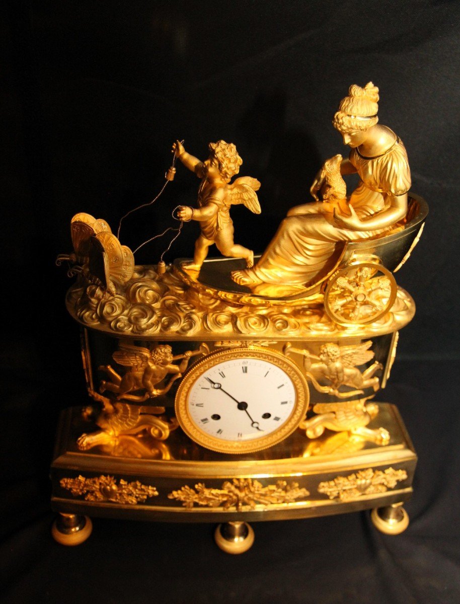 Empire Mantel Clock France 1808-photo-4