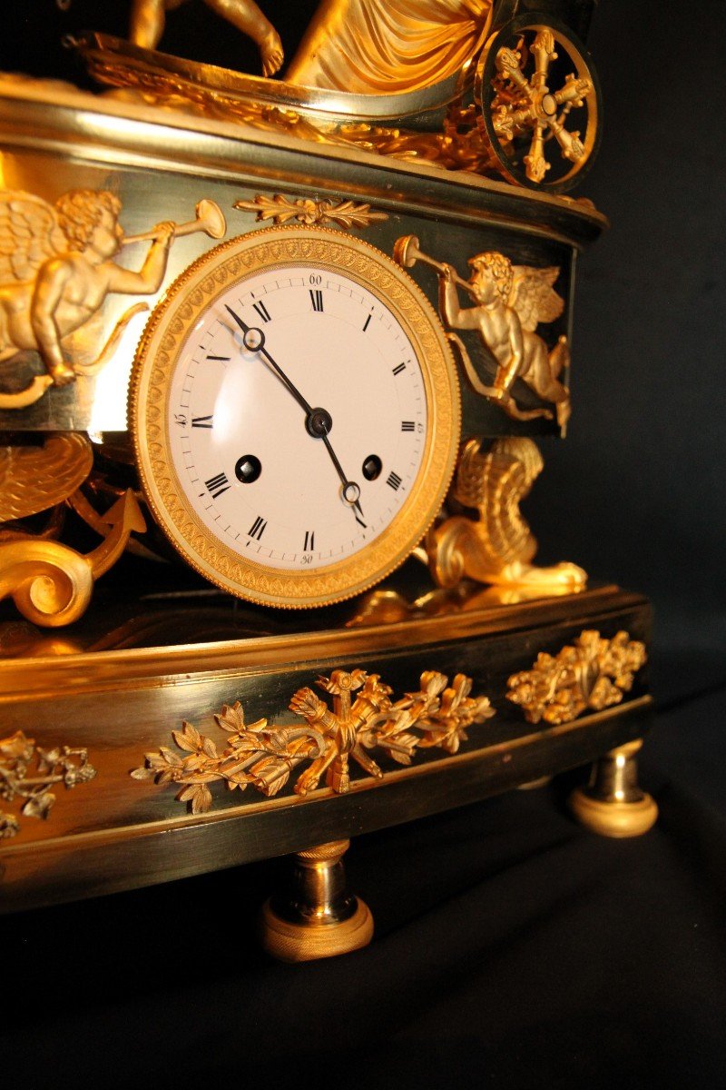 Empire Mantel Clock France 1808-photo-2