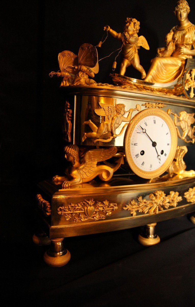 Empire Mantel Clock France 1808-photo-4