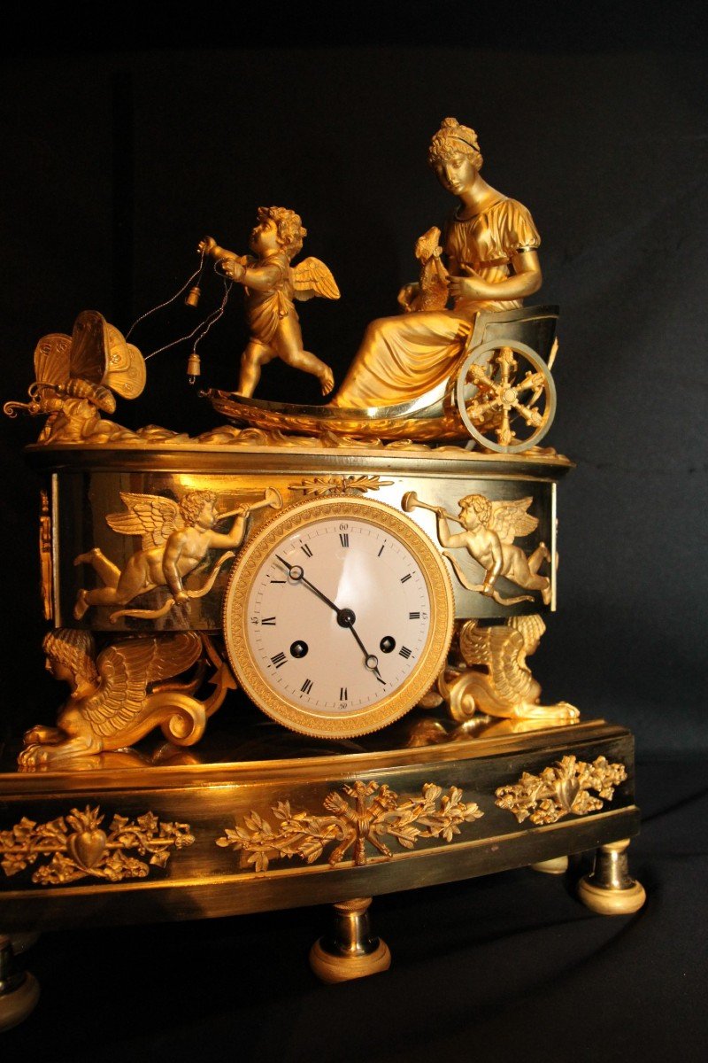 Empire Mantel Clock France 1808-photo-5